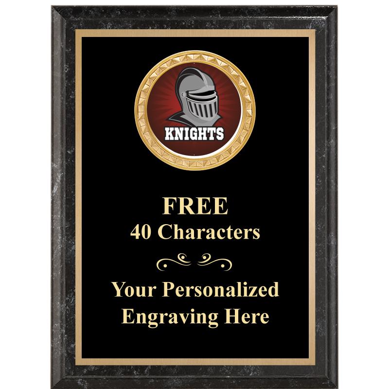 6X8 BLACK EXECUTIVE INSERT PLQ