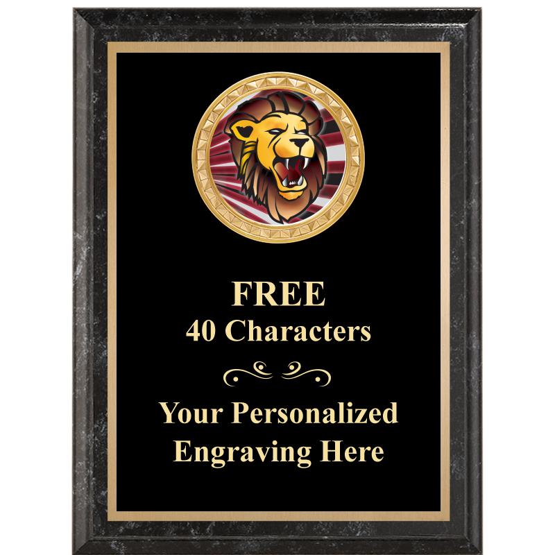 6X8 BLACK EXECUTIVE INSERT PLQ