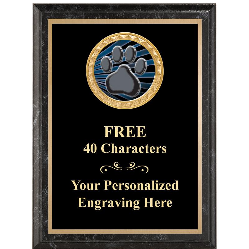 6X8 BLACK EXECUTIVE INSERT PLQ