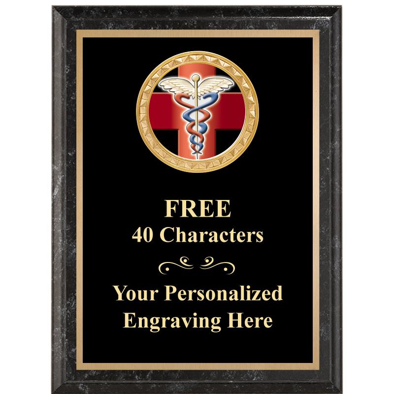 6X8 BLACK EXECUTIVE INSERT PLQ