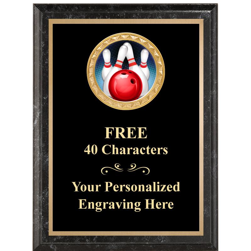 6X8 BLACK EXECUTIVE INSERT PLQ