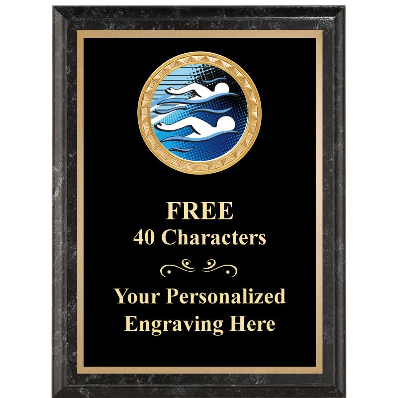 6X8 BLACK EXECUTIVE INSERT PLQ