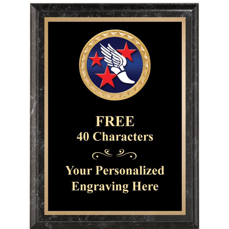 6X8 BLACK EXECUTIVE INSERT PLQ