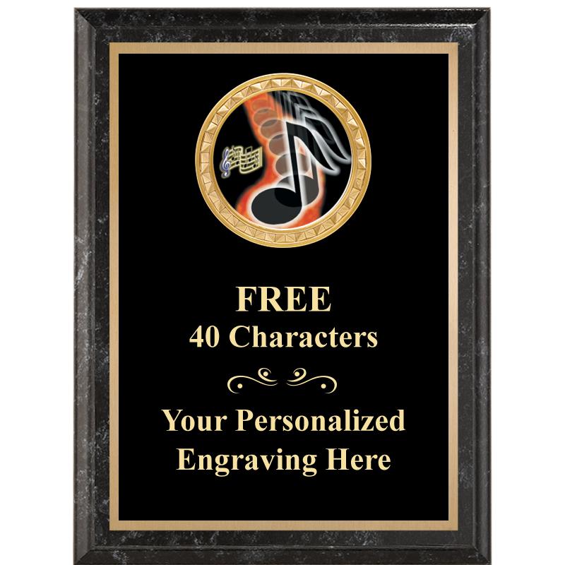 6X8 BLACK EXECUTIVE INSERT PLQ