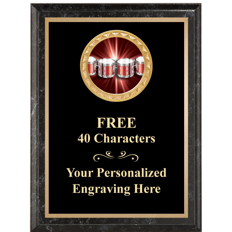6X8 BLACK EXECUTIVE INSERT PLQ