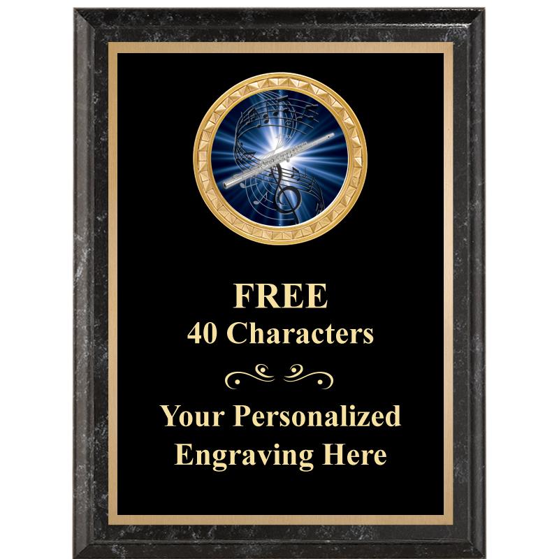 6X8 BLACK EXECUTIVE INSERT PLQ