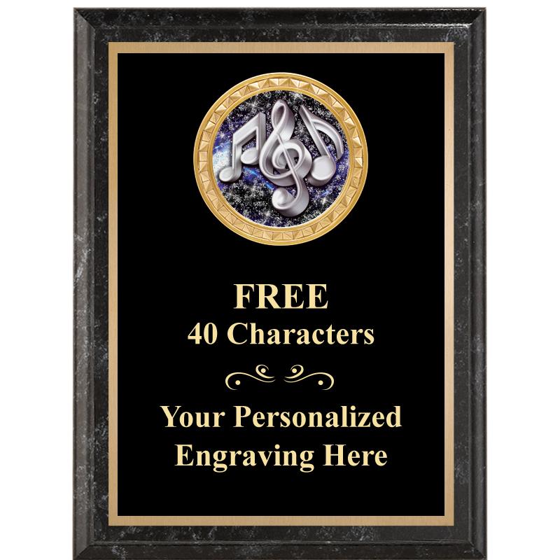 6X8 BLACK EXECUTIVE INSERT PLQ