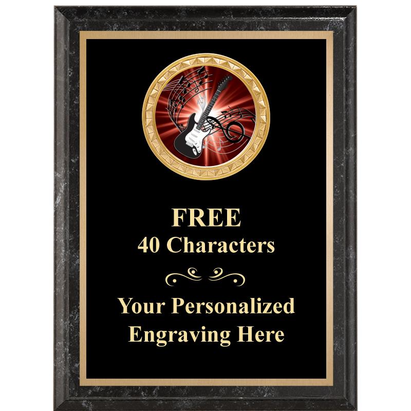 6X8 BLACK EXECUTIVE INSERT PLQ