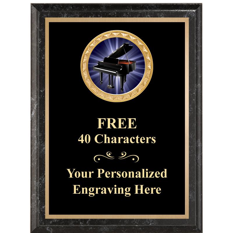 6X8 BLACK EXECUTIVE INSERT PLQ