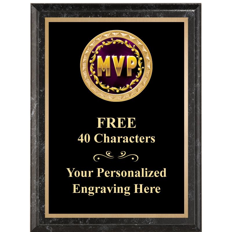 6X8 BLACK EXECUTIVE INSERT PLQ