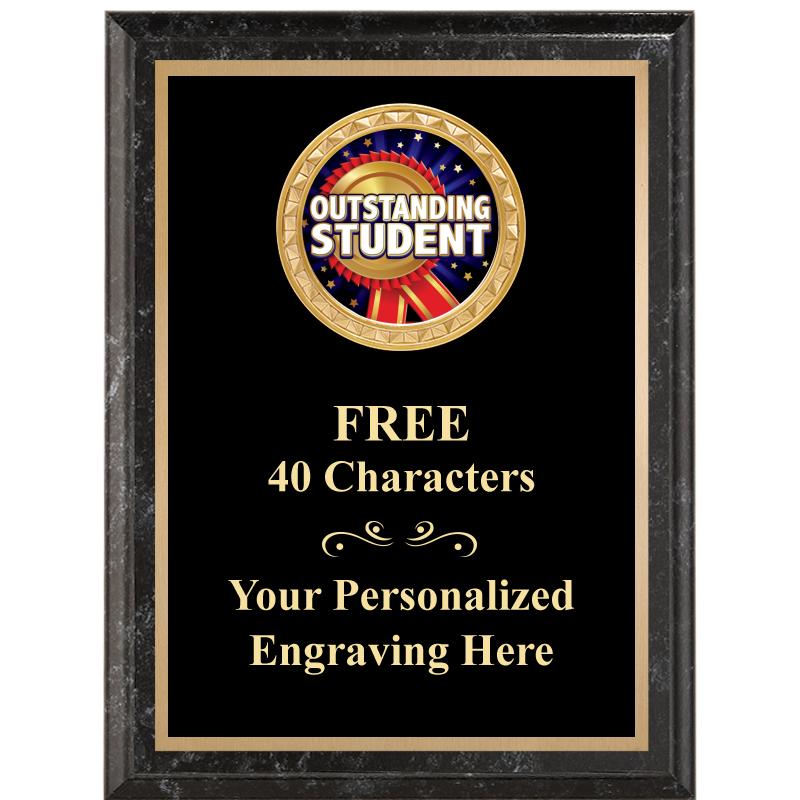 6X8 BLACK EXECUTIVE INSERT PLQ