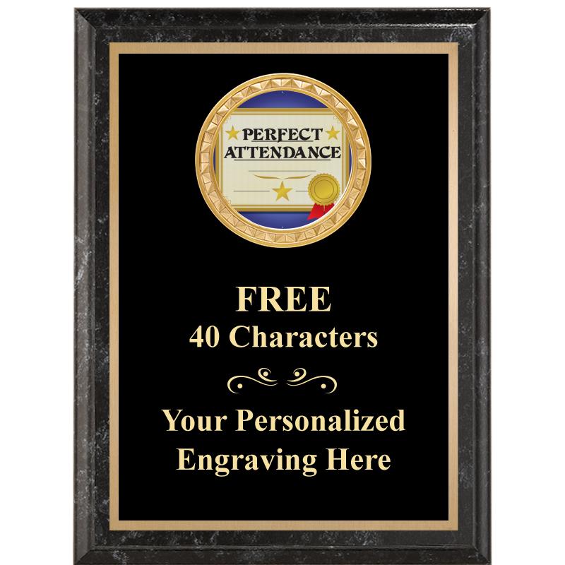 6X8 BLACK EXECUTIVE INSERT PLQ