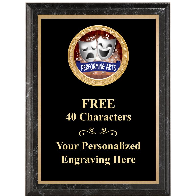 6X8 BLACK EXECUTIVE INSERT PLQ