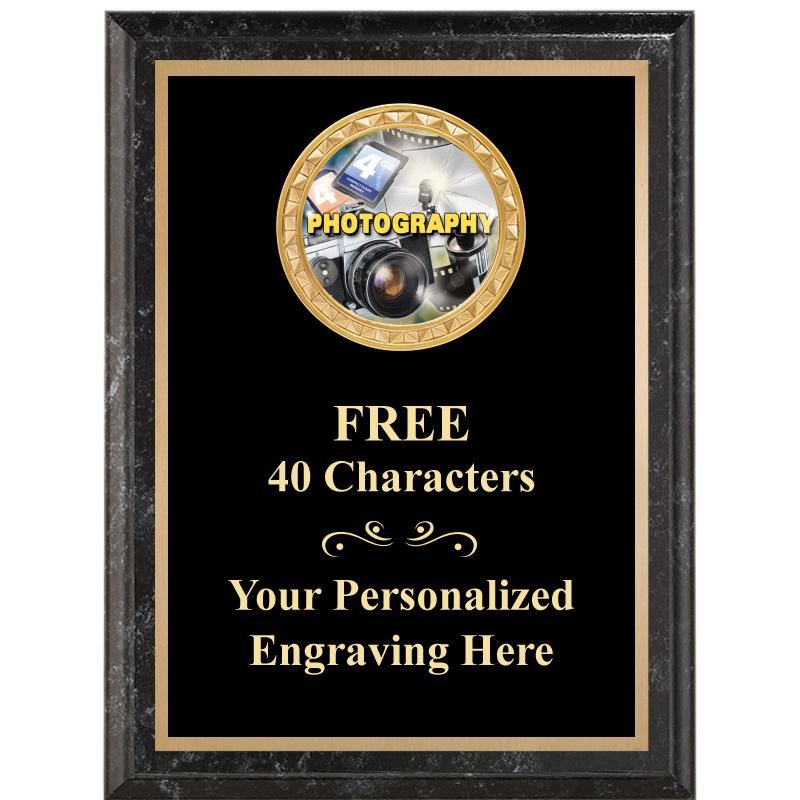 6X8 BLACK EXECUTIVE INSERT PLQ