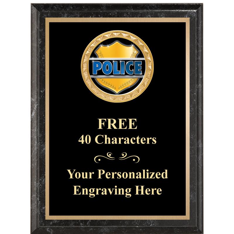 6X8 BLACK EXECUTIVE INSERT PLQ