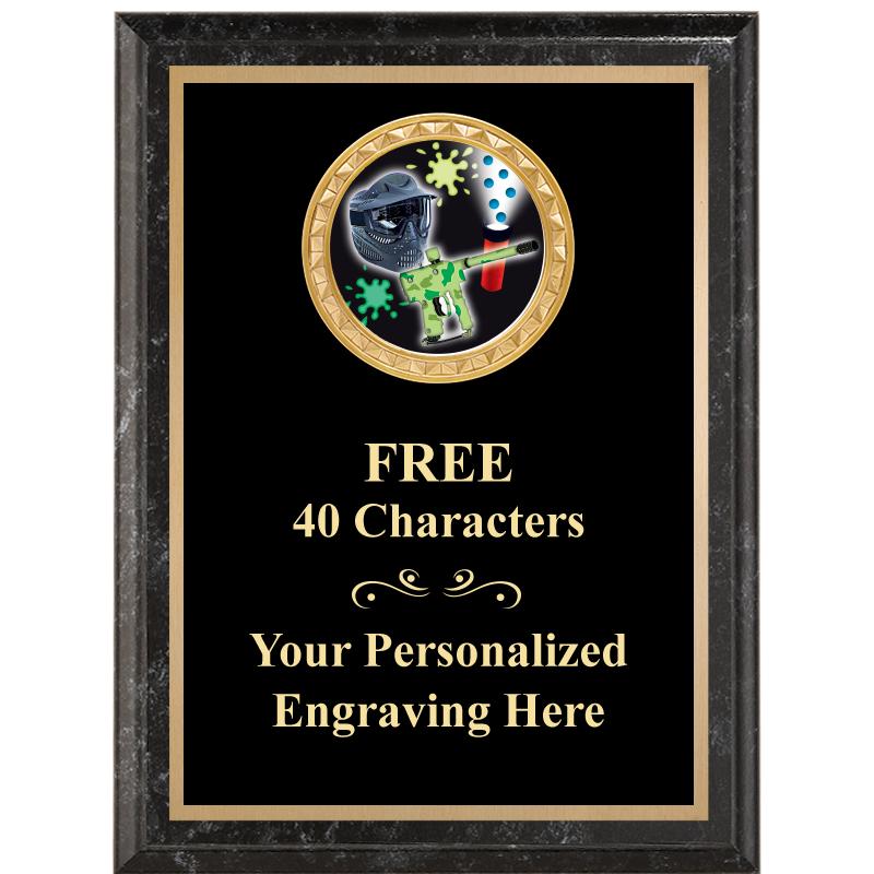 6X8 BLACK EXECUTIVE INSERT PLQ