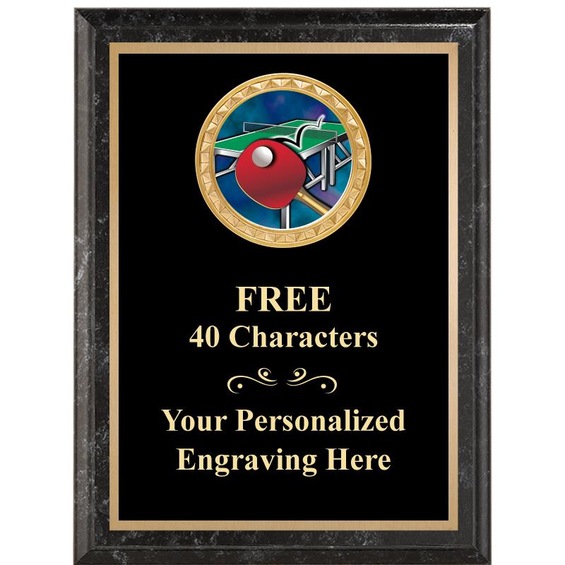 6X8 BLACK EXECUTIVE INSERT PLQ