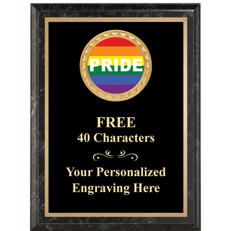 6X8 BLACK EXECUTIVE INSERT PLQ