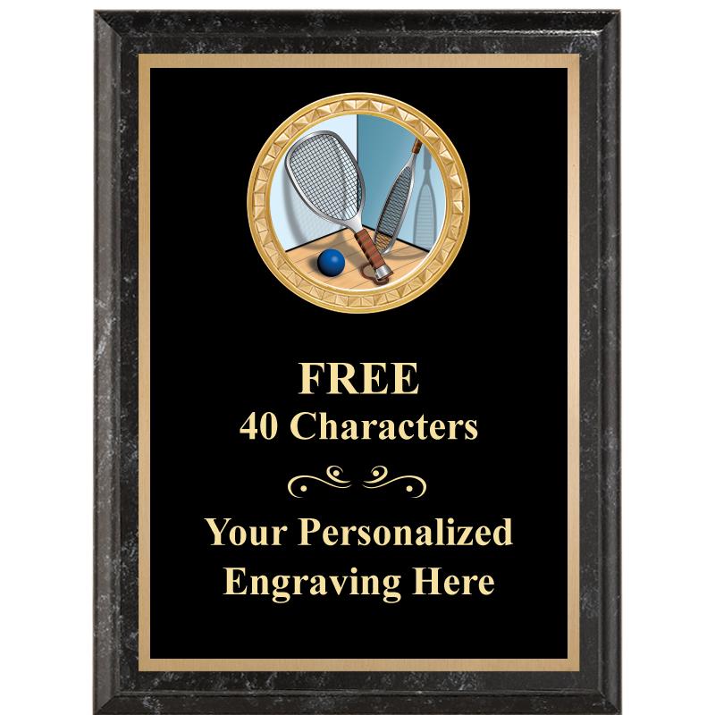 6X8 BLACK EXECUTIVE INSERT PLQ