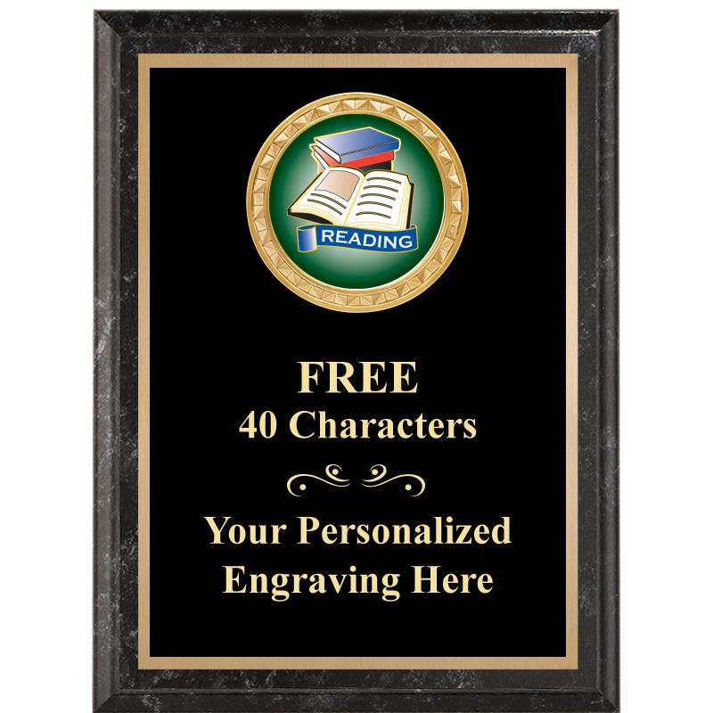 6X8 BLACK EXECUTIVE INSERT PLQ