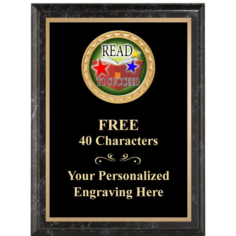 6X8 BLACK EXECUTIVE INSERT PLQ