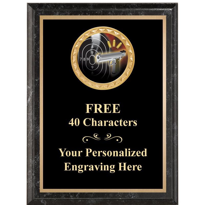 6X8 BLACK EXECUTIVE INSERT PLQ