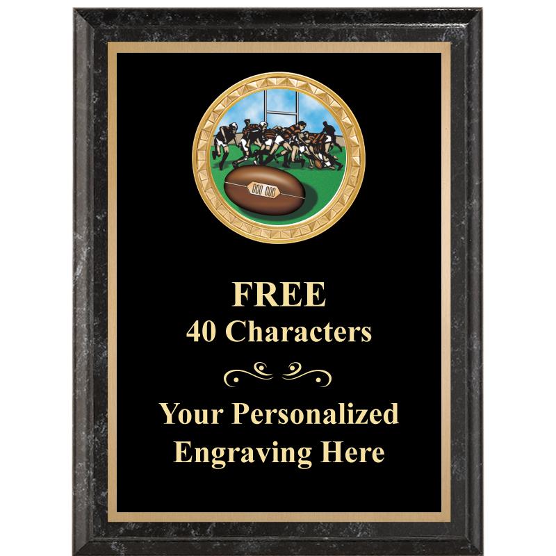 6X8 BLACK EXECUTIVE INSERT PLQ