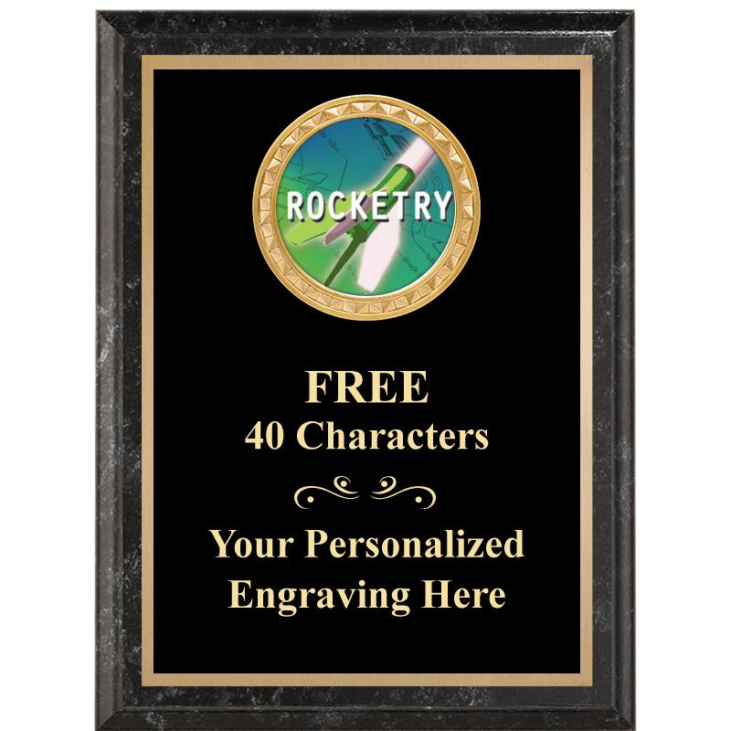 6X8 BLACK EXECUTIVE INSERT PLQ