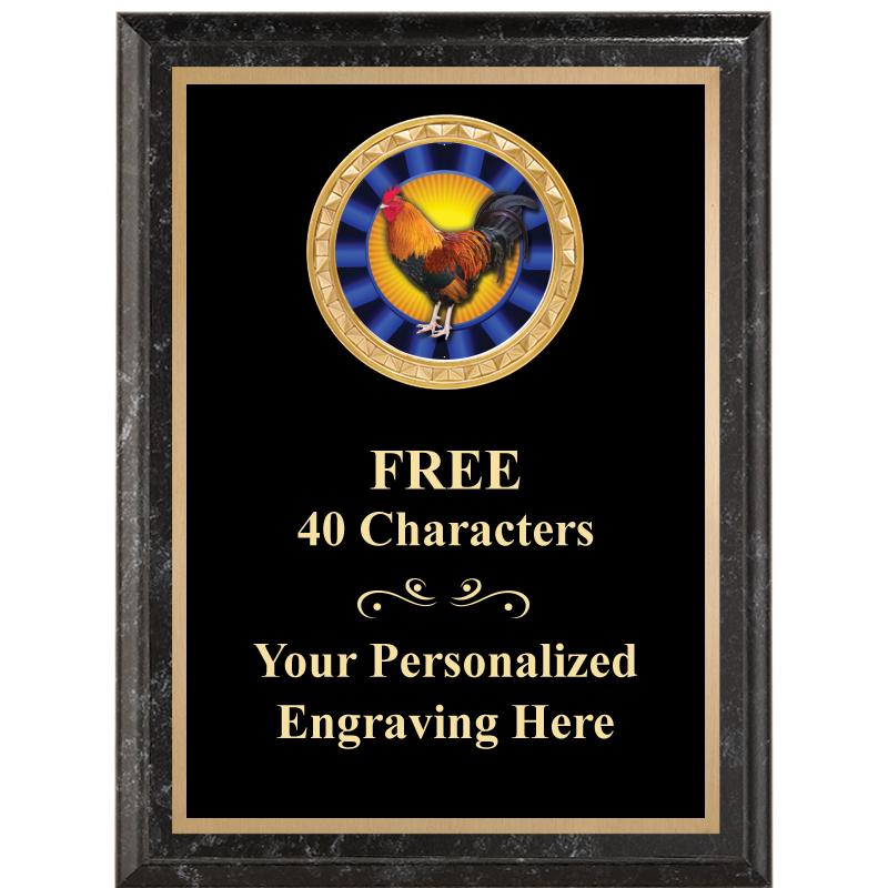 6X8 BLACK EXECUTIVE INSERT PLQ