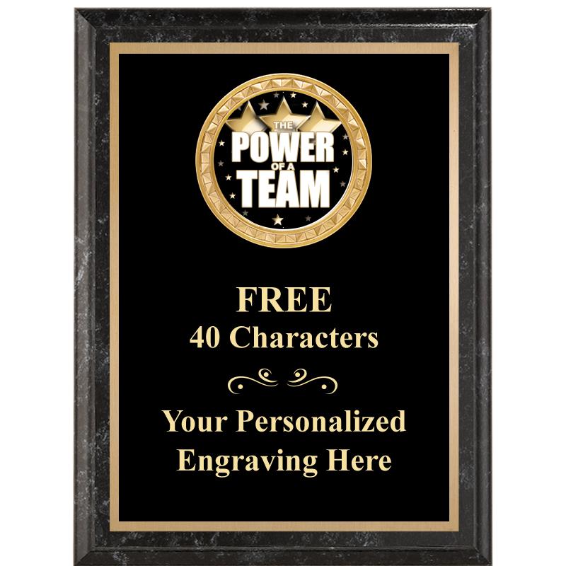 6X8 BLACK EXECUTIVE INSERT PLQ