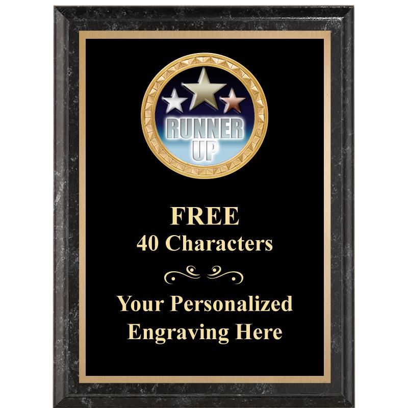 6X8 BLACK EXECUTIVE INSERT PLQ