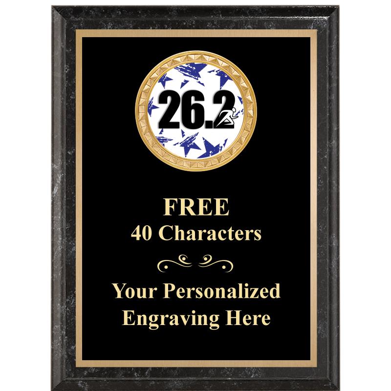 6X8 BLACK EXECUTIVE INSERT PLQ