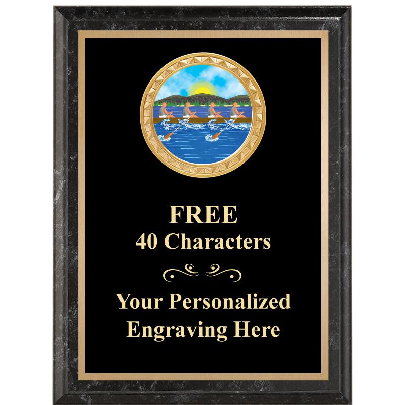 6X8 BLACK EXECUTIVE INSERT PLQ