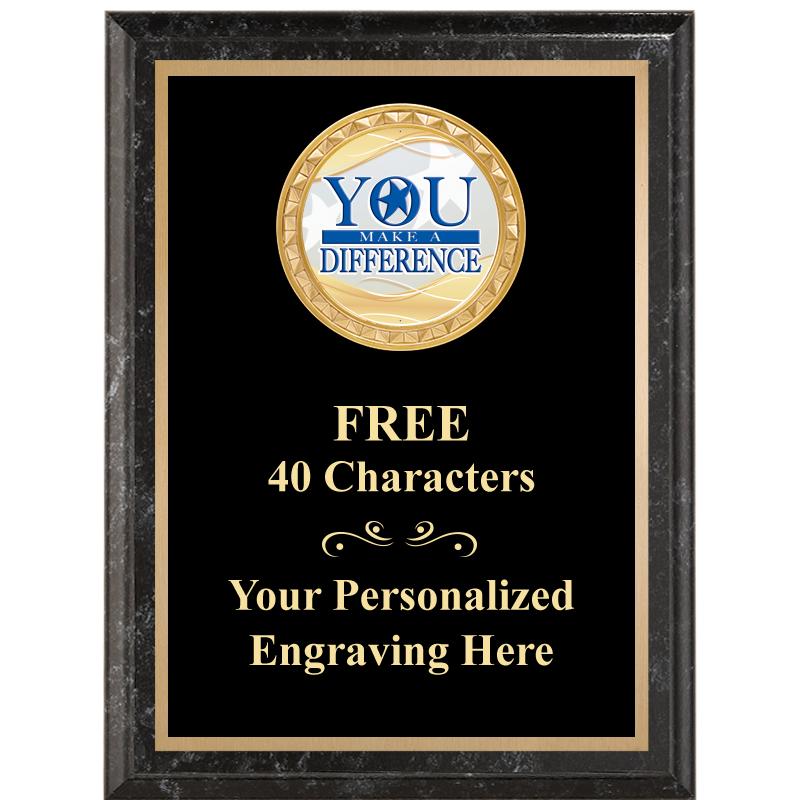 6X8 BLACK EXECUTIVE INSERT PLQ