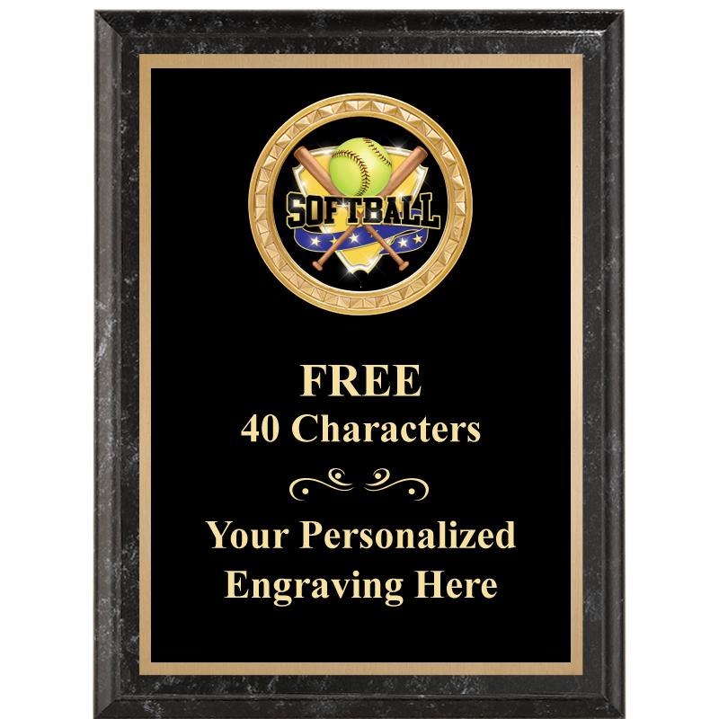 6X8 BLACK EXECUTIVE INSERT PLQ