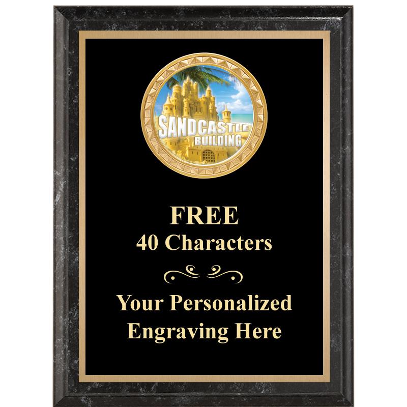 6X8 BLACK EXECUTIVE INSERT PLQ