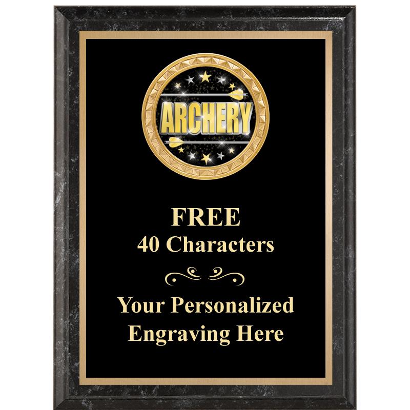 6X8 BLACK EXECUTIVE INSERT PLQ