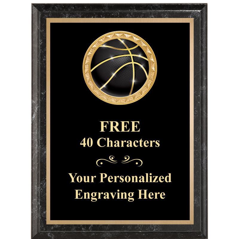 6X8 BLACK EXECUTIVE INSERT PLQ