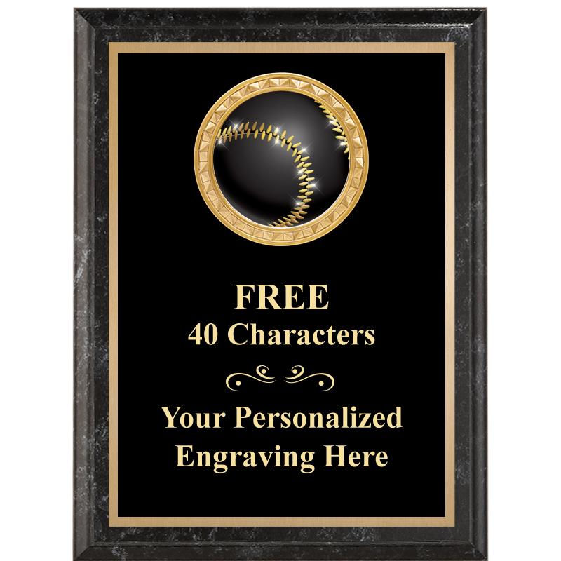 6X8 BLACK EXECUTIVE INSERT PLQ