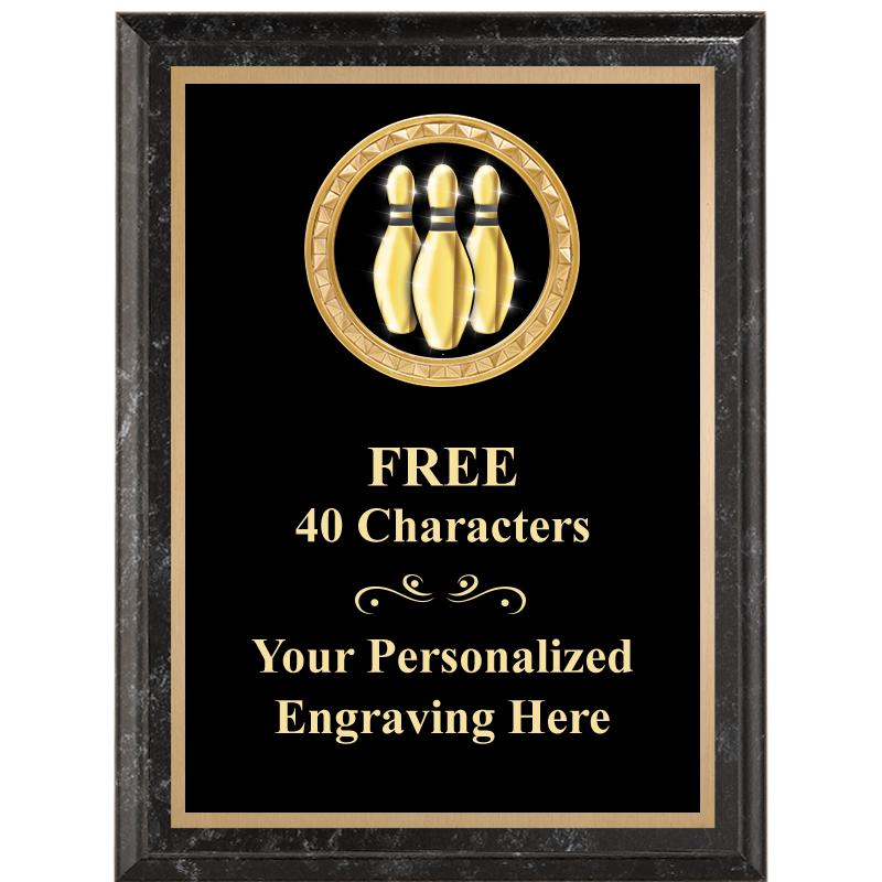 6X8 BLACK EXECUTIVE INSERT PLQ