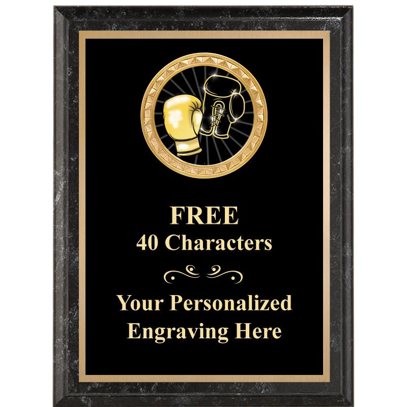 6X8 BLACK EXECUTIVE INSERT PLQ