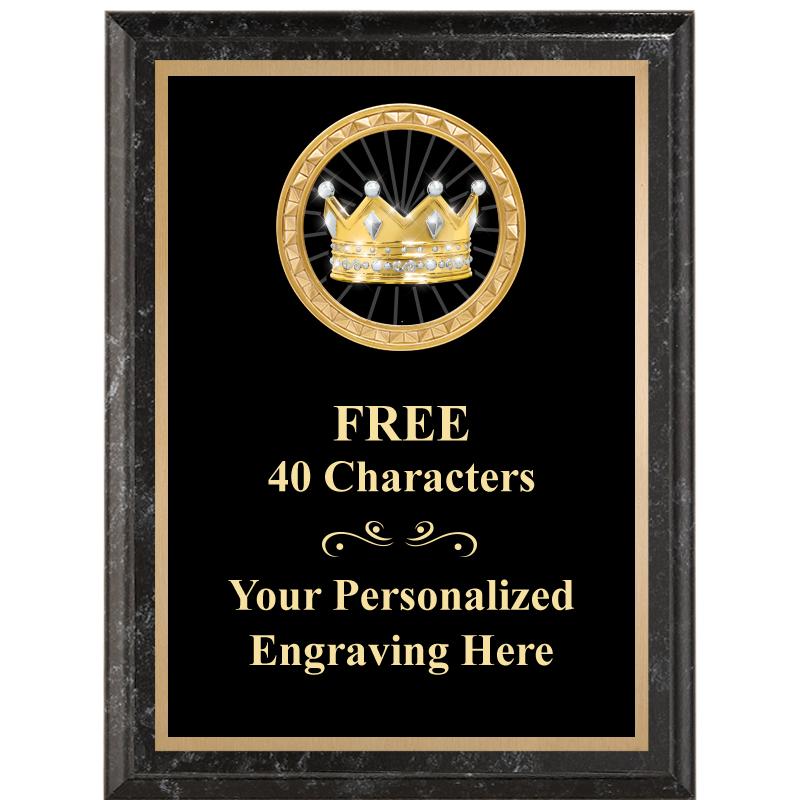 6X8 BLACK EXECUTIVE INSERT PLQ