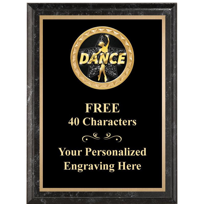 6X8 BLACK EXECUTIVE INSERT PLQ