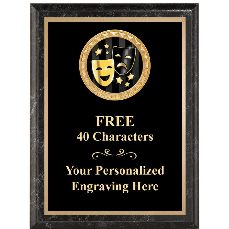 6X8 BLACK EXECUTIVE INSERT PLQ