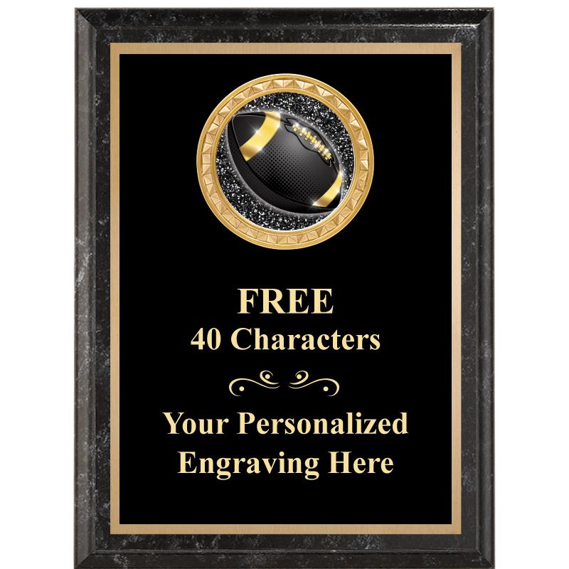 6X8 BLACK EXECUTIVE INSERT PLQ