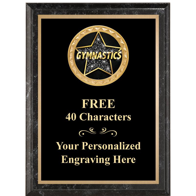 6X8 BLACK EXECUTIVE INSERT PLQ