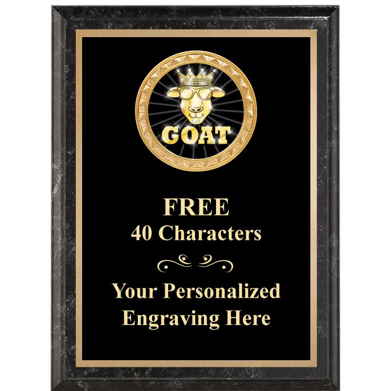 6X8 BLACK EXECUTIVE INSERT PLQ