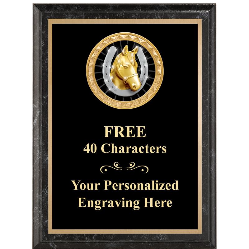 6X8 BLACK EXECUTIVE INSERT PLQ