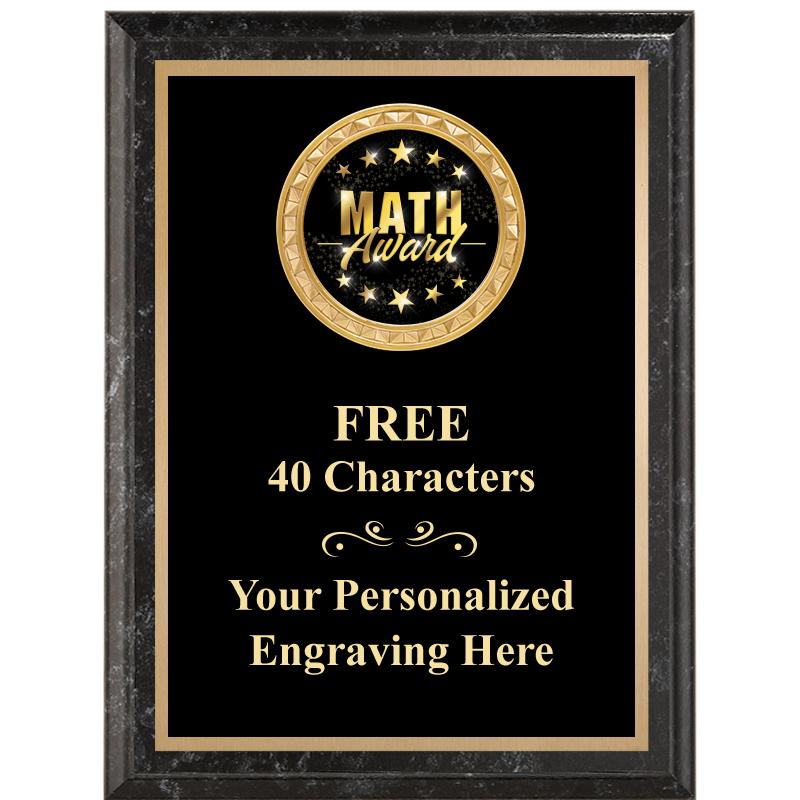 6X8 BLACK EXECUTIVE INSERT PLQ