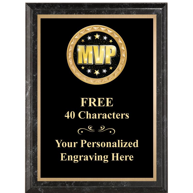 6X8 BLACK EXECUTIVE INSERT PLQ